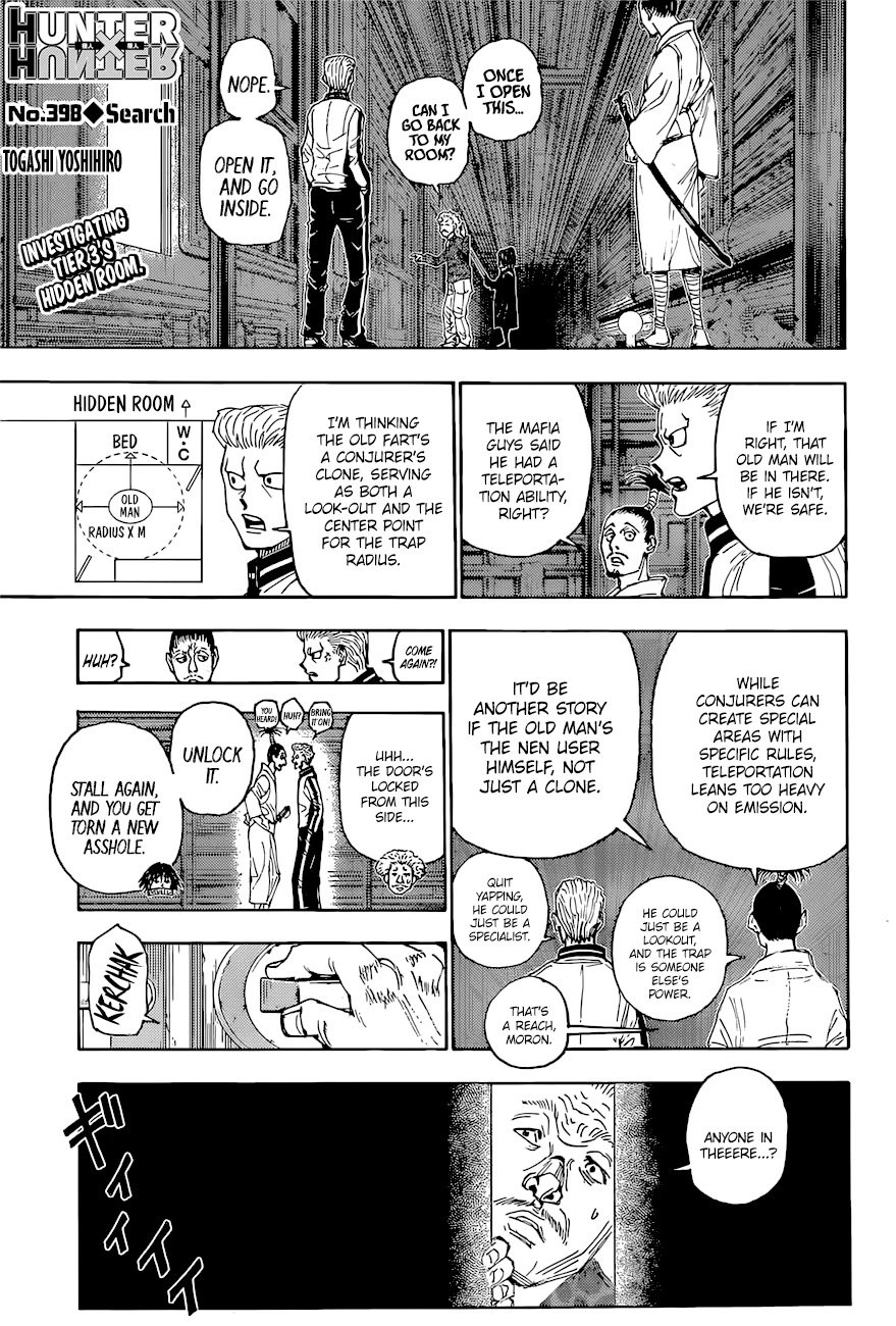 Hunter x Hunter, Chapter 398 image 01