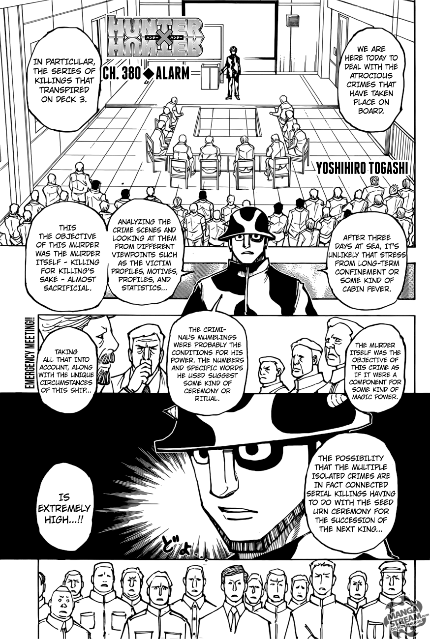 Hunter x Hunter, Chapter 380 image 01