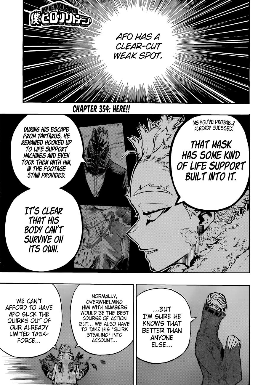 My Hero AcademiaMy Hero Academia, Chapter 354 image 01