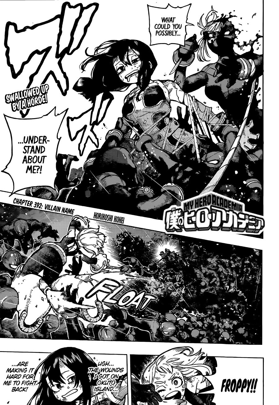 My Hero AcademiaMy Hero Academia, Chapter 392 image 01