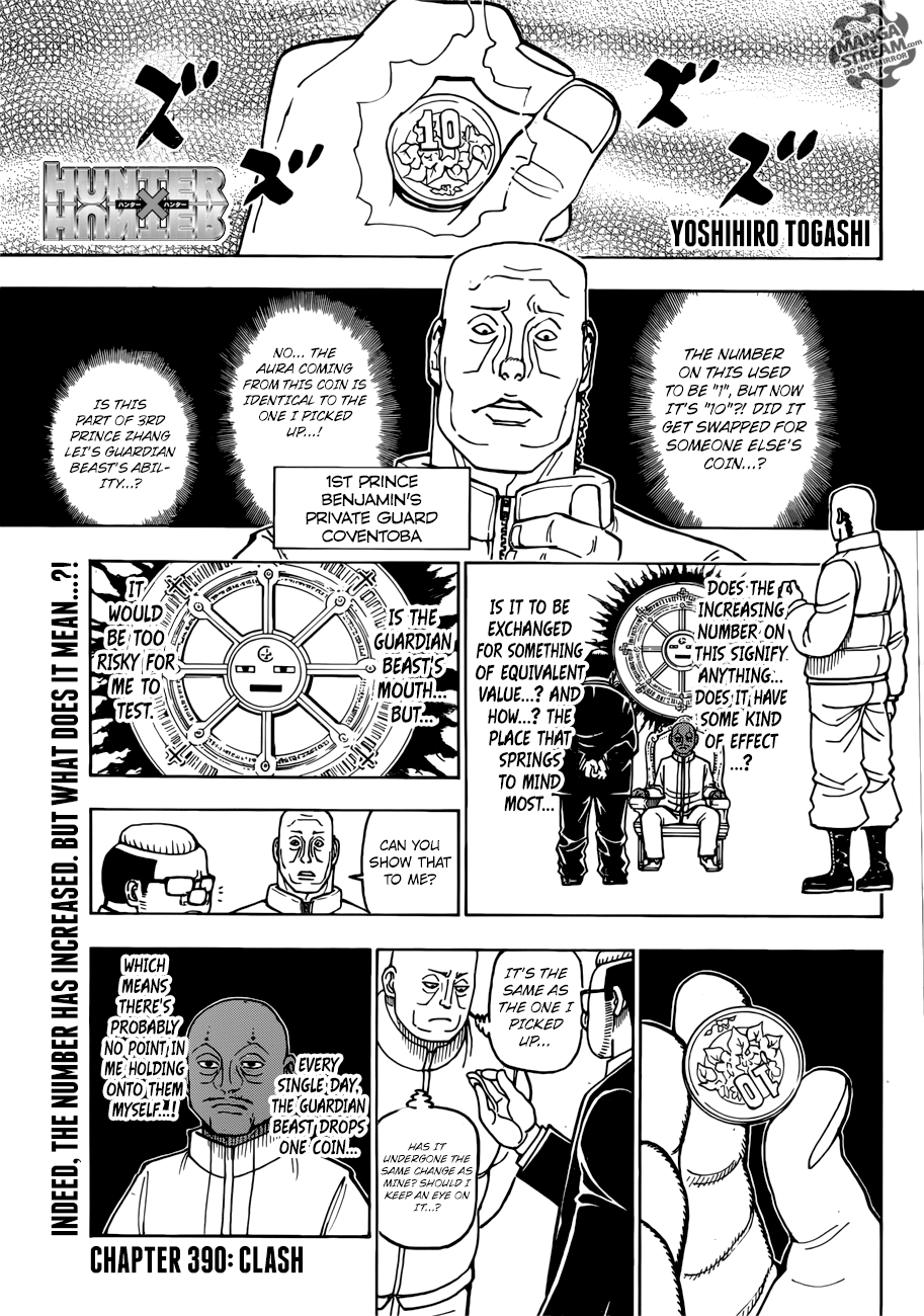 Hunter x Hunter, Chapter 390 image 01