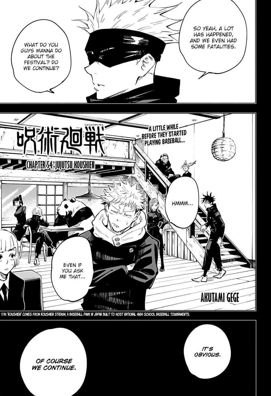 Jujutsu Kaisen, Chapter 54 image 01