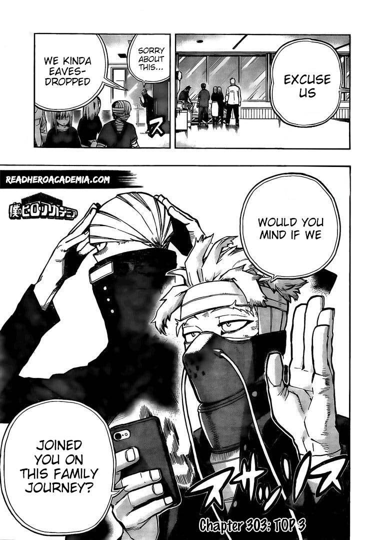 My Hero AcademiaMy Hero Academia, Chapter 303 image 01