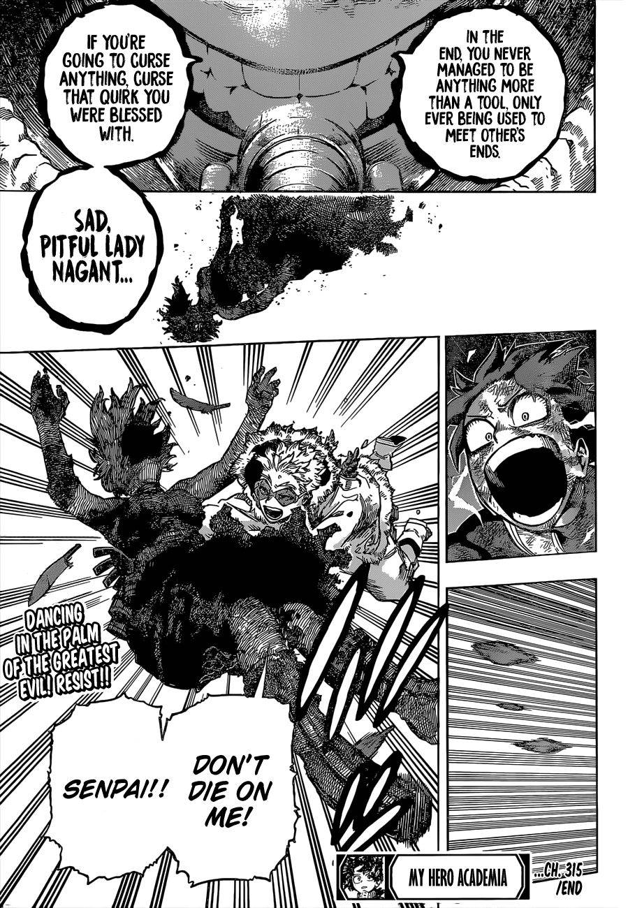 My Hero AcademiaMy Hero Academia, Chapter 315 image 16