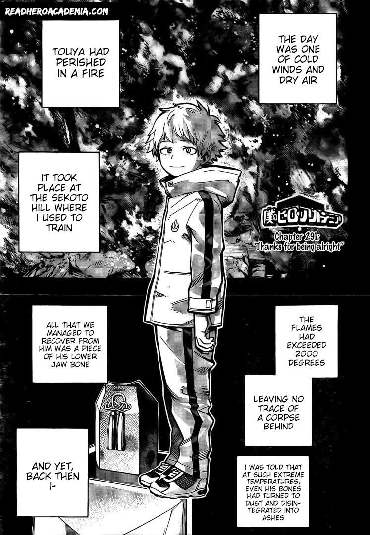 My Hero AcademiaMy Hero Academia, Chapter 291 image 01