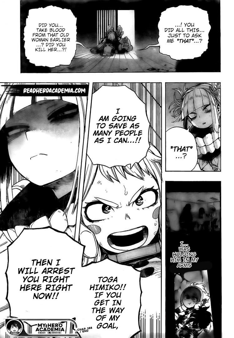 My Hero AcademiaMy Hero Academia, Chapter 288 image 17