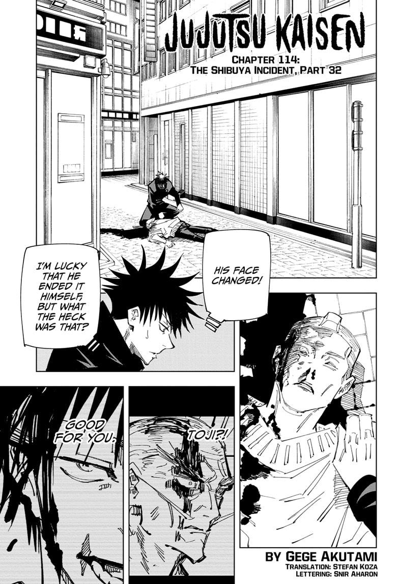 Jujutsu Kaisen, Chapter 114 image 01