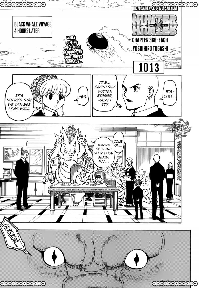 Hunter x Hunter, Chapter 366 image 01