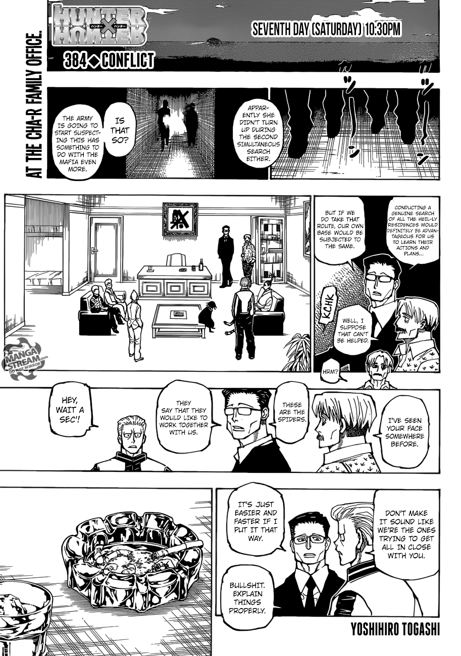 Hunter x Hunter, Chapter 384 image 01