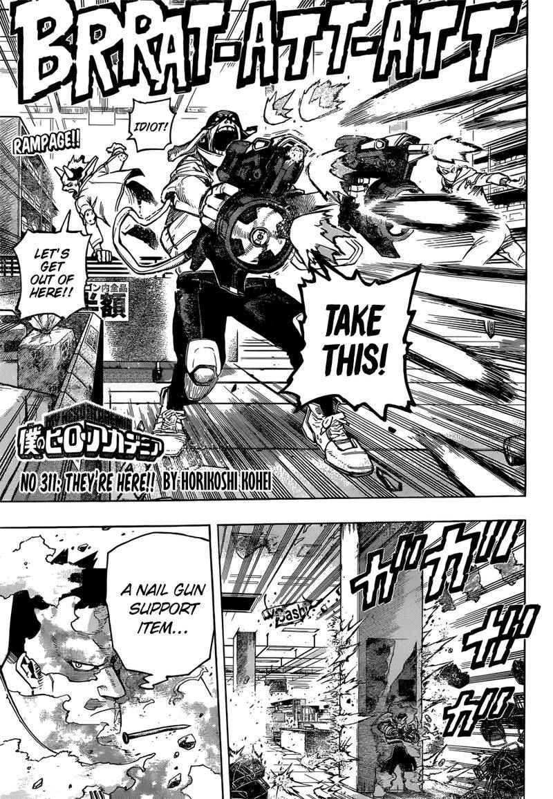 My Hero AcademiaMy Hero Academia, Chapter 311 image 01