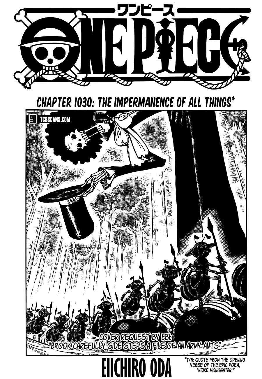 One PieceOne Piece, Chapter 1030 image 01
