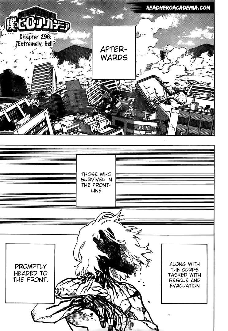 My Hero AcademiaMy Hero Academia, Chapter 296 image 01