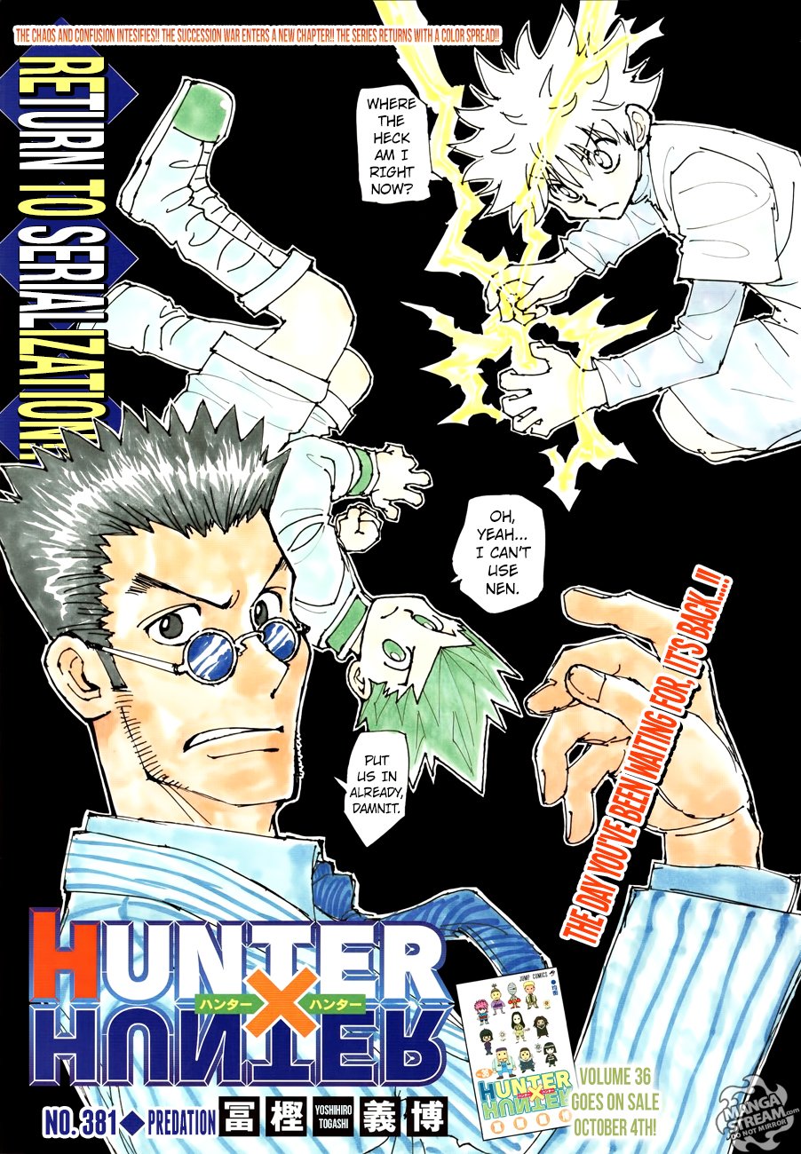 Hunter x Hunter, Chapter 381 image 01