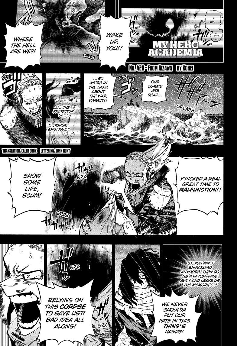 My Hero AcademiaMy Hero Academia, Chapter 420 image 01