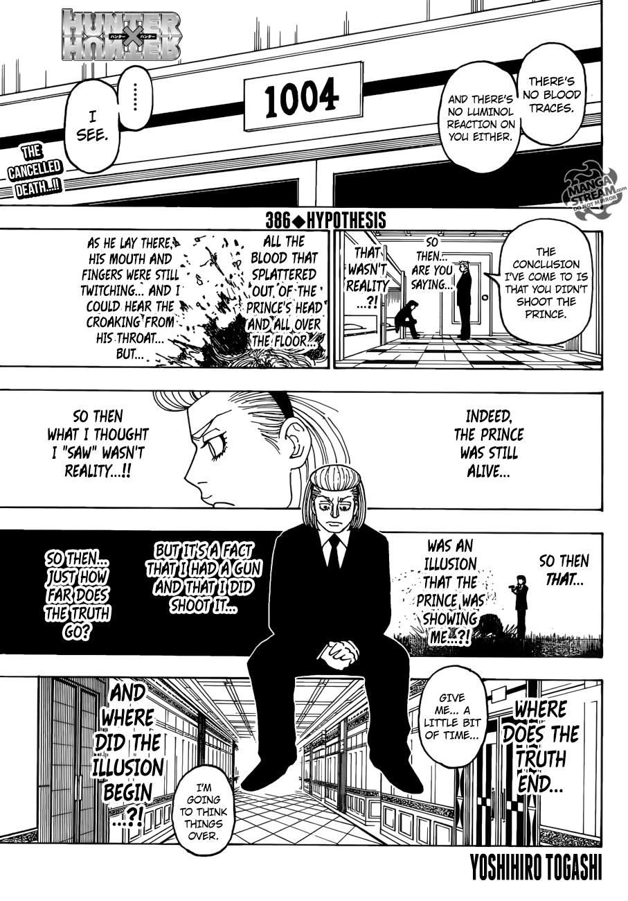 Hunter x Hunter, Chapter 386 image 01