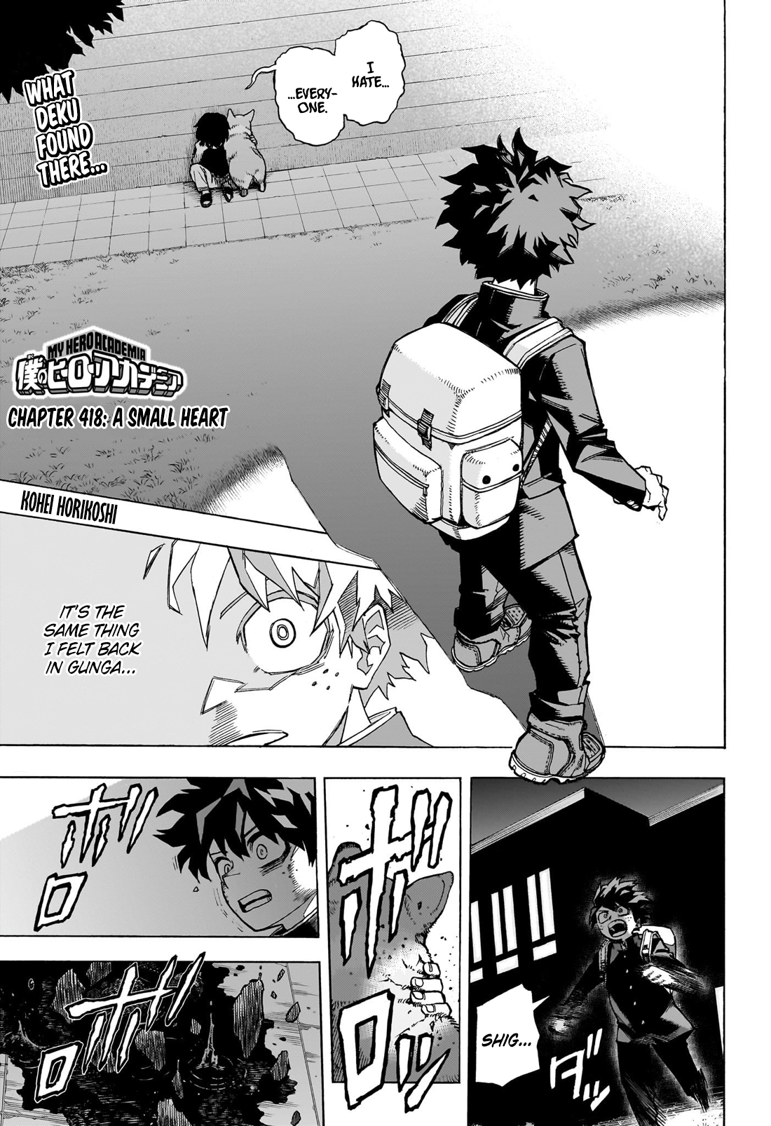 My Hero AcademiaMy Hero Academia, Chapter 418 image 01