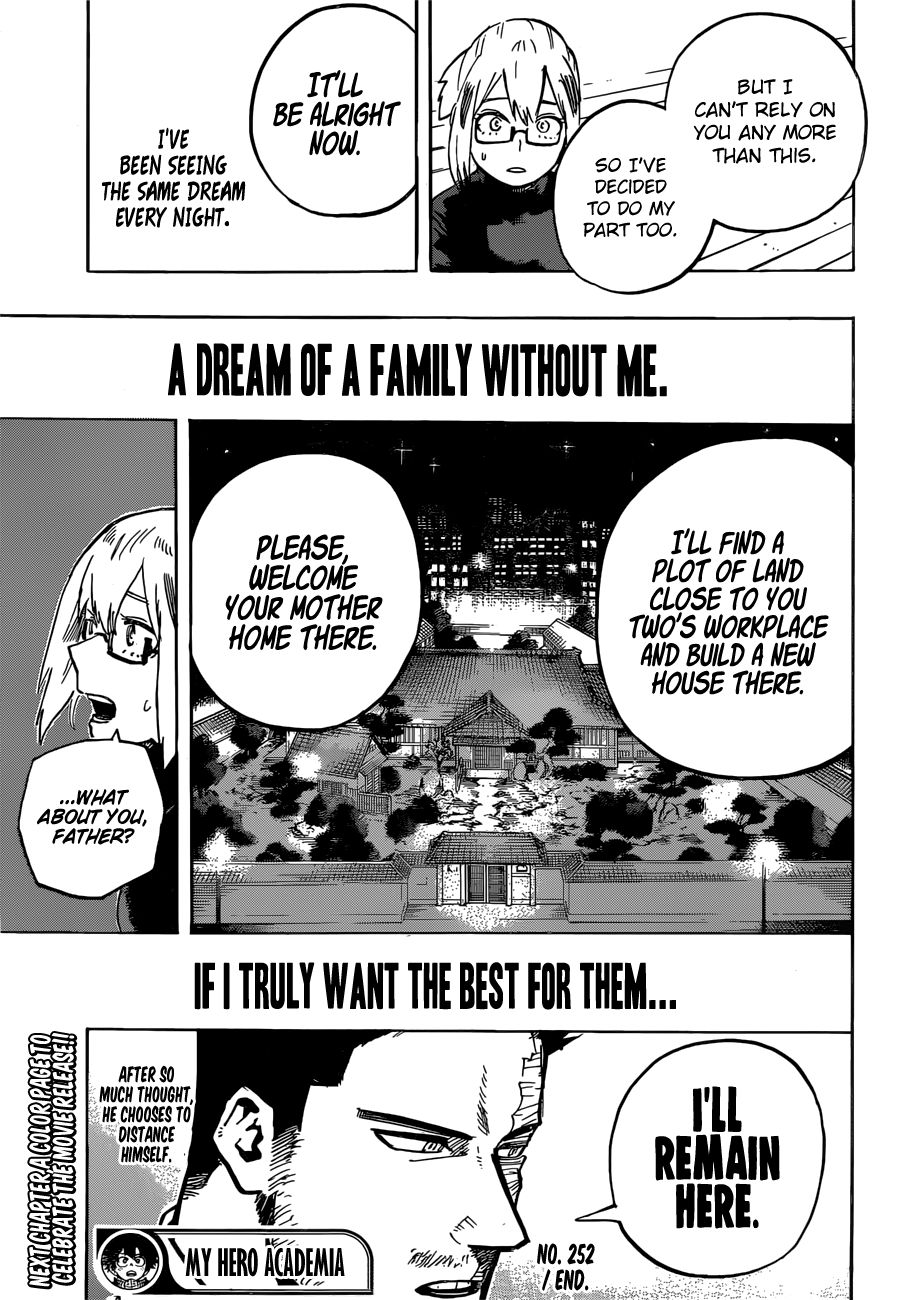 My Hero AcademiaMy Hero Academia, Chapter 252 image 14