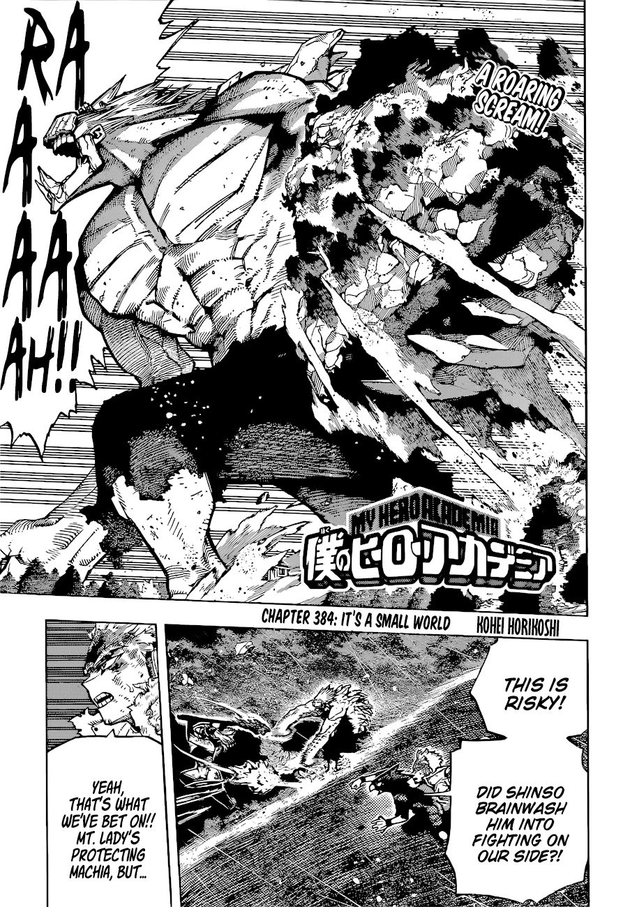 My Hero AcademiaMy Hero Academia, Chapter 384 image 01