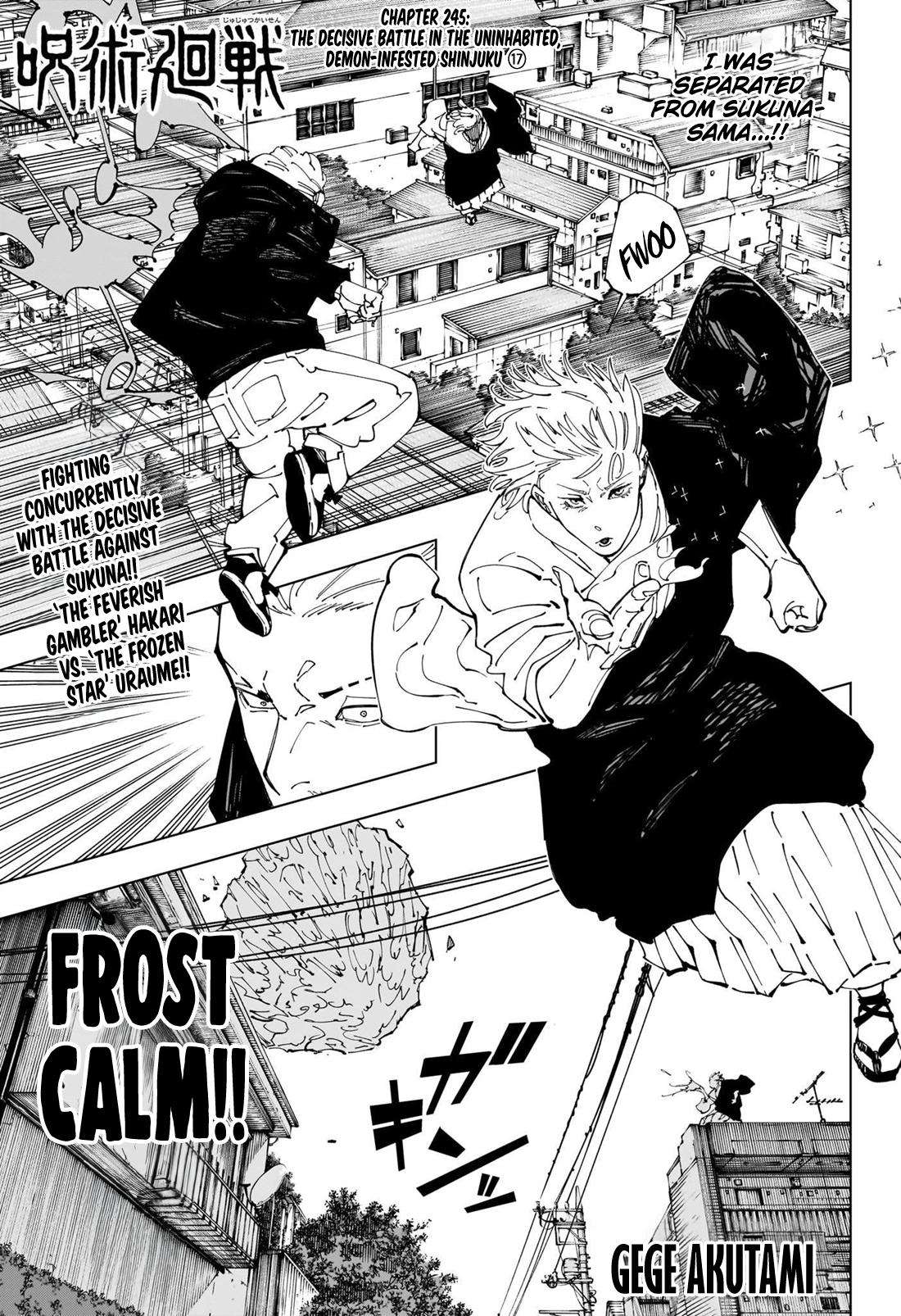 Jujutsu Kaisen, Chapter 245 image 01