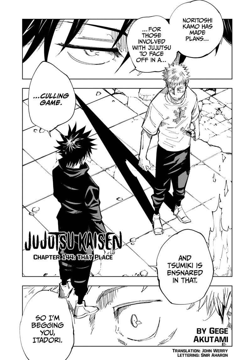 Jujutsu Kaisen, Chapter 144 image 01