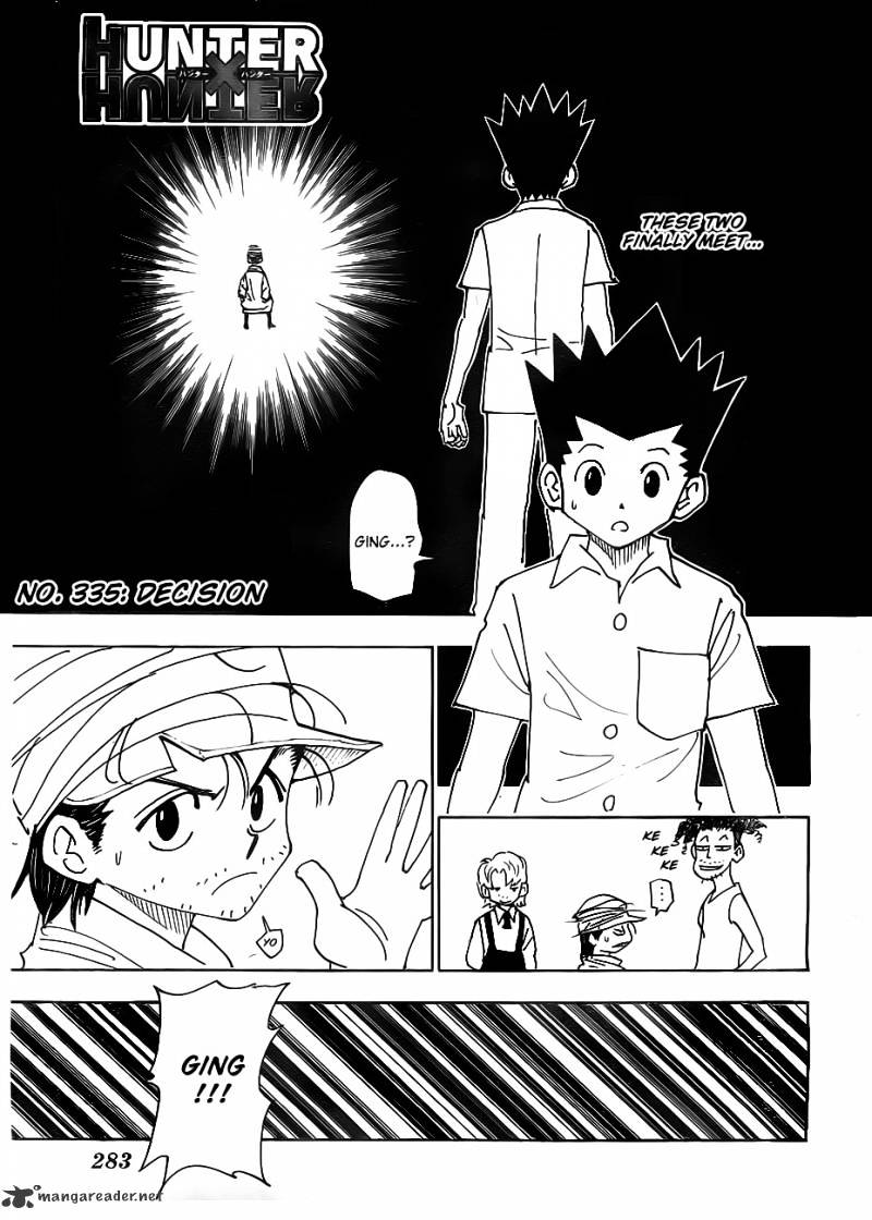 Hunter x Hunter, Chapter 335 image 01