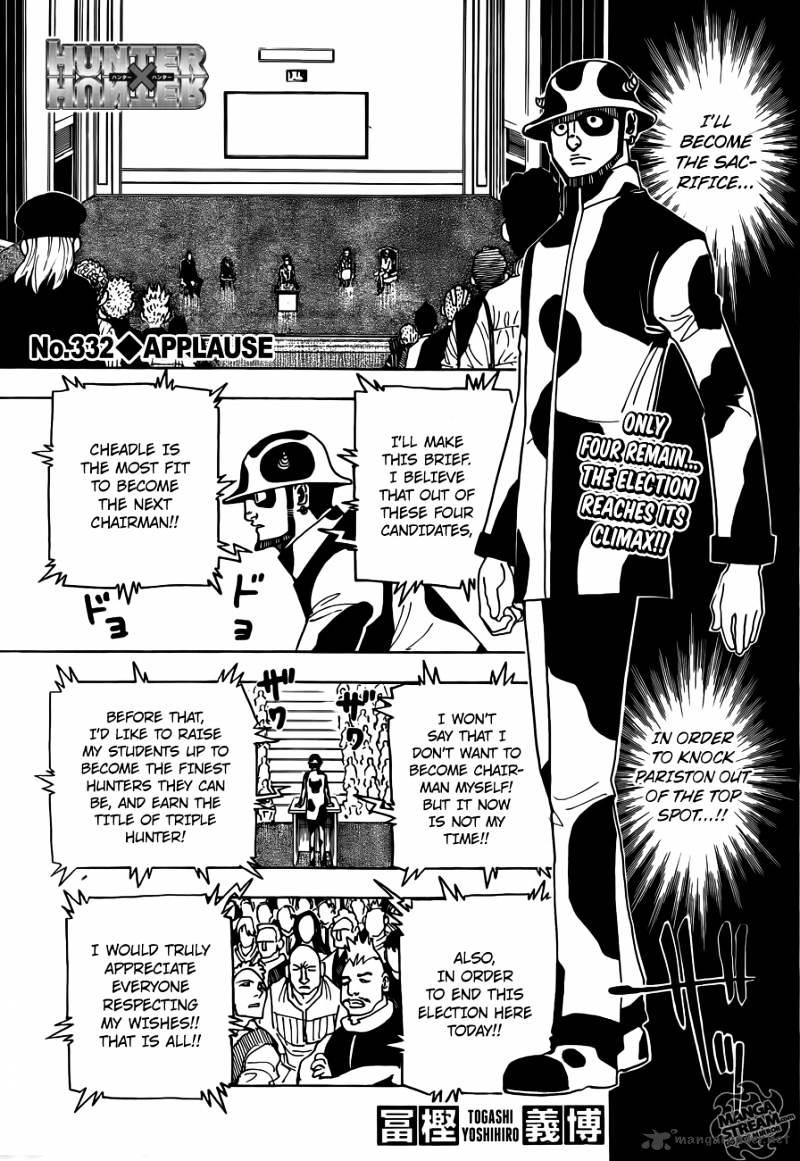 Hunter x Hunter, Chapter 332 image 01