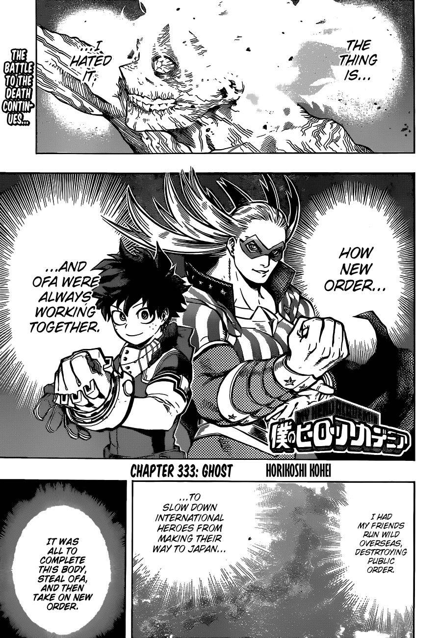 My Hero AcademiaMy Hero Academia, Chapter 333 image 01