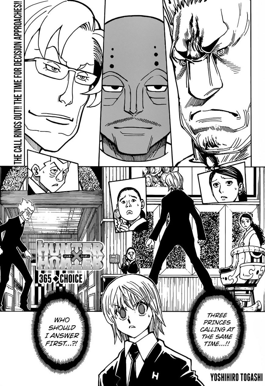 Hunter x Hunter, Chapter 365 image 01