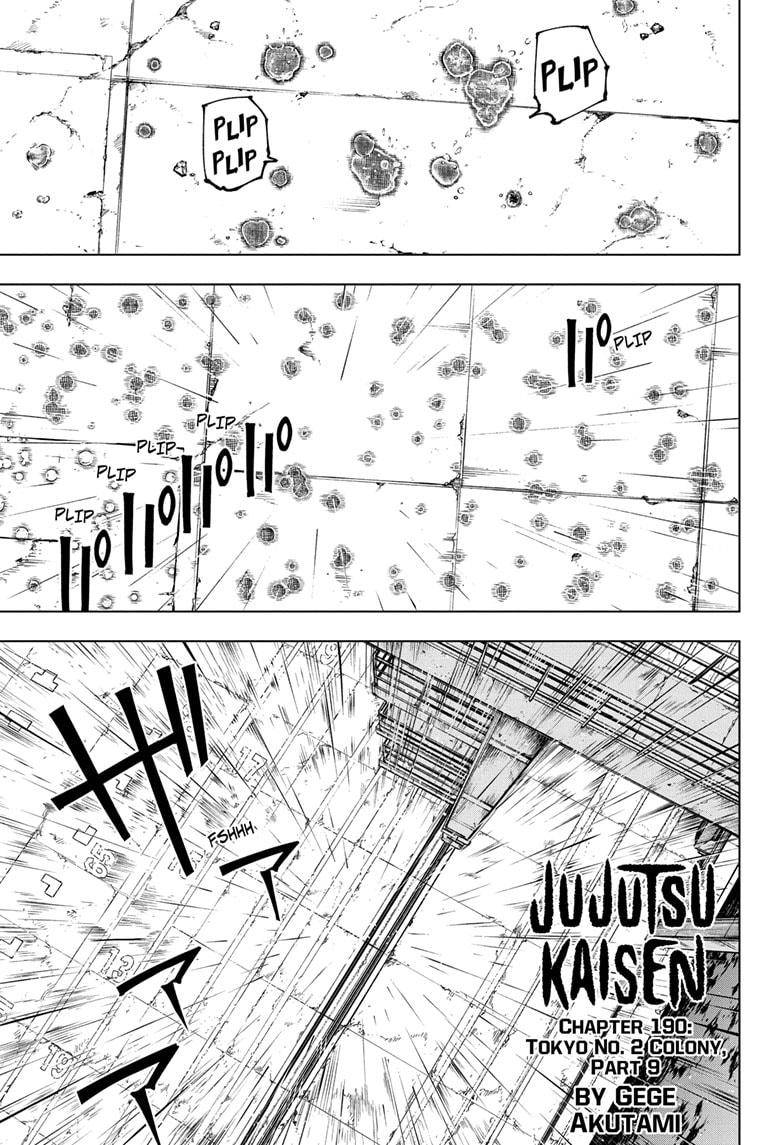 Jujutsu Kaisen, Chapter 190 image 01