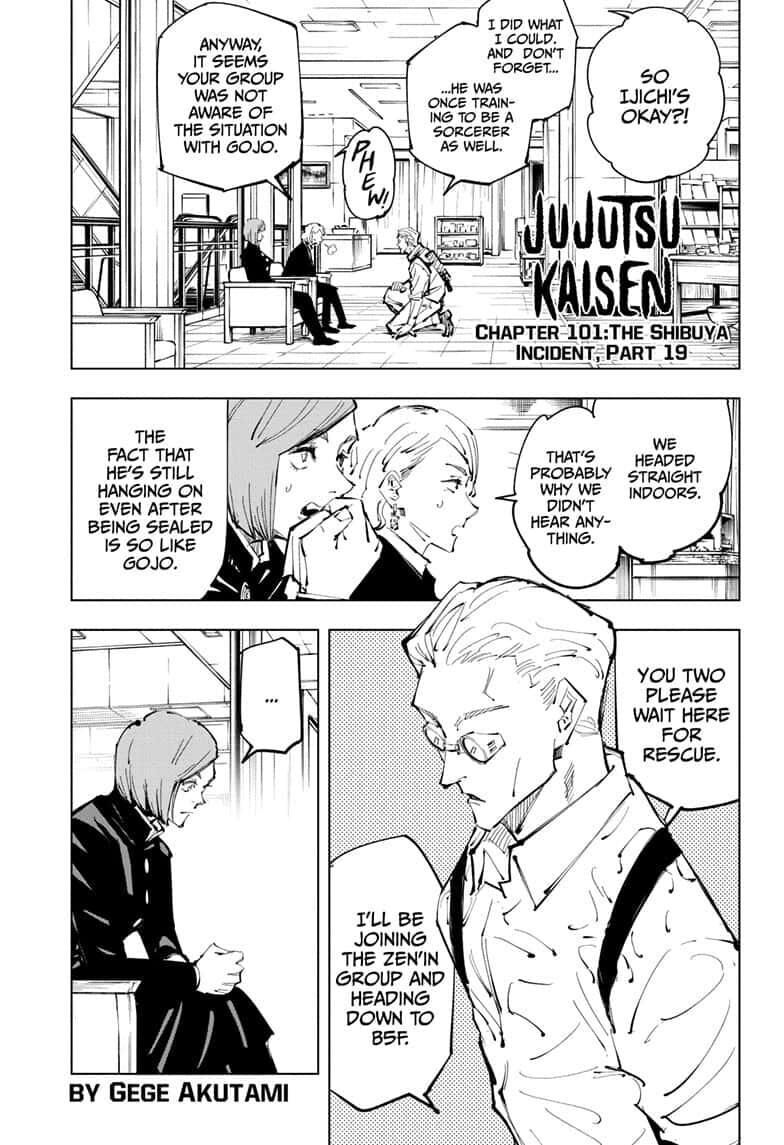 Jujutsu Kaisen, Chapter 101 image 01