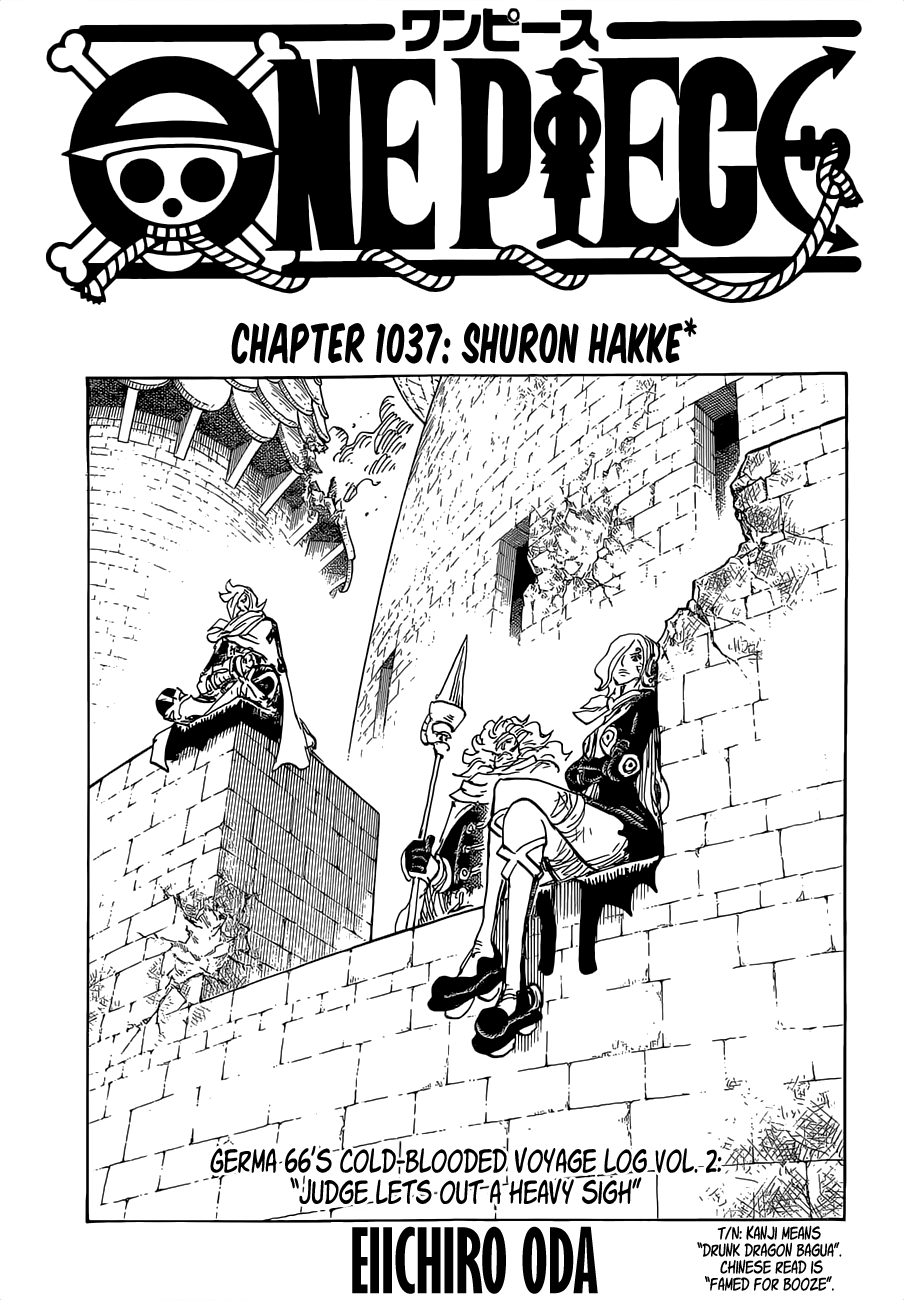 One PieceOne Piece, Chapter 1037 image 01