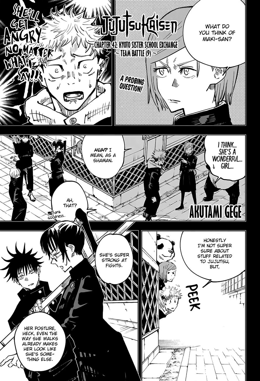 Jujutsu Kaisen, Chapter 42 image 01