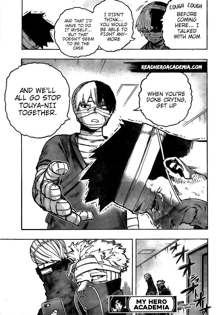 My Hero AcademiaMy Hero Academia, Chapter 302 image 16