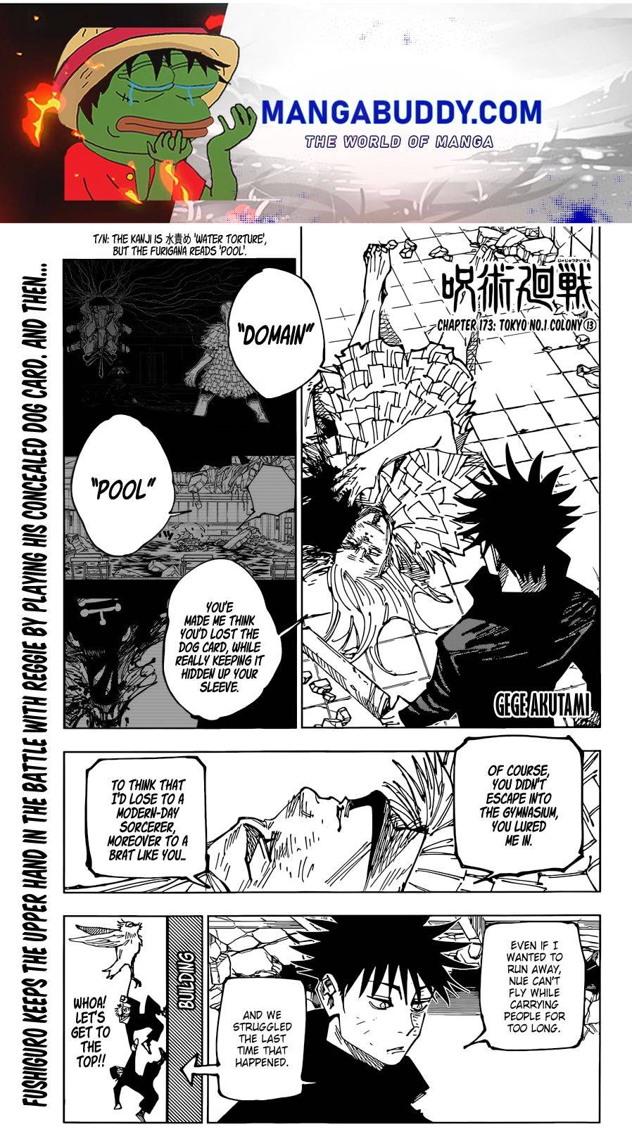 Jujutsu Kaisen, Chapter 173 image 01