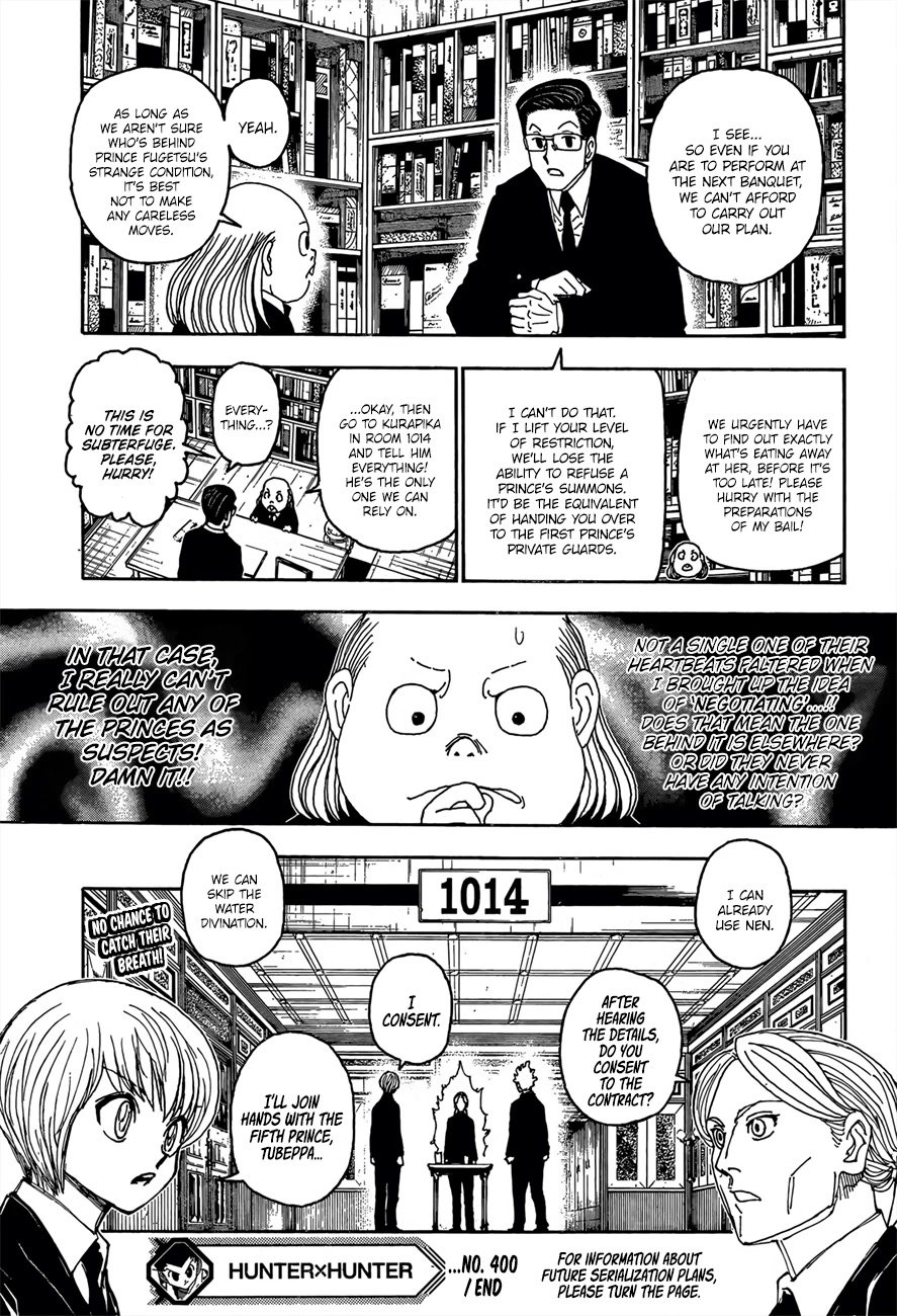 Hunter x Hunter, Chapter 400 image 21