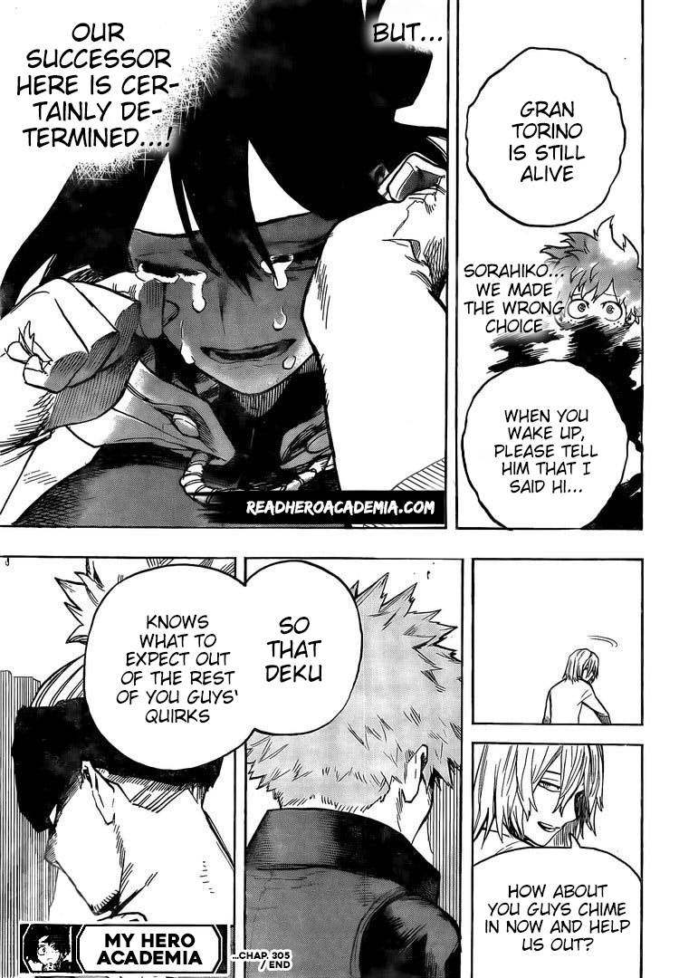 My Hero AcademiaMy Hero Academia, Chapter 305 image 17