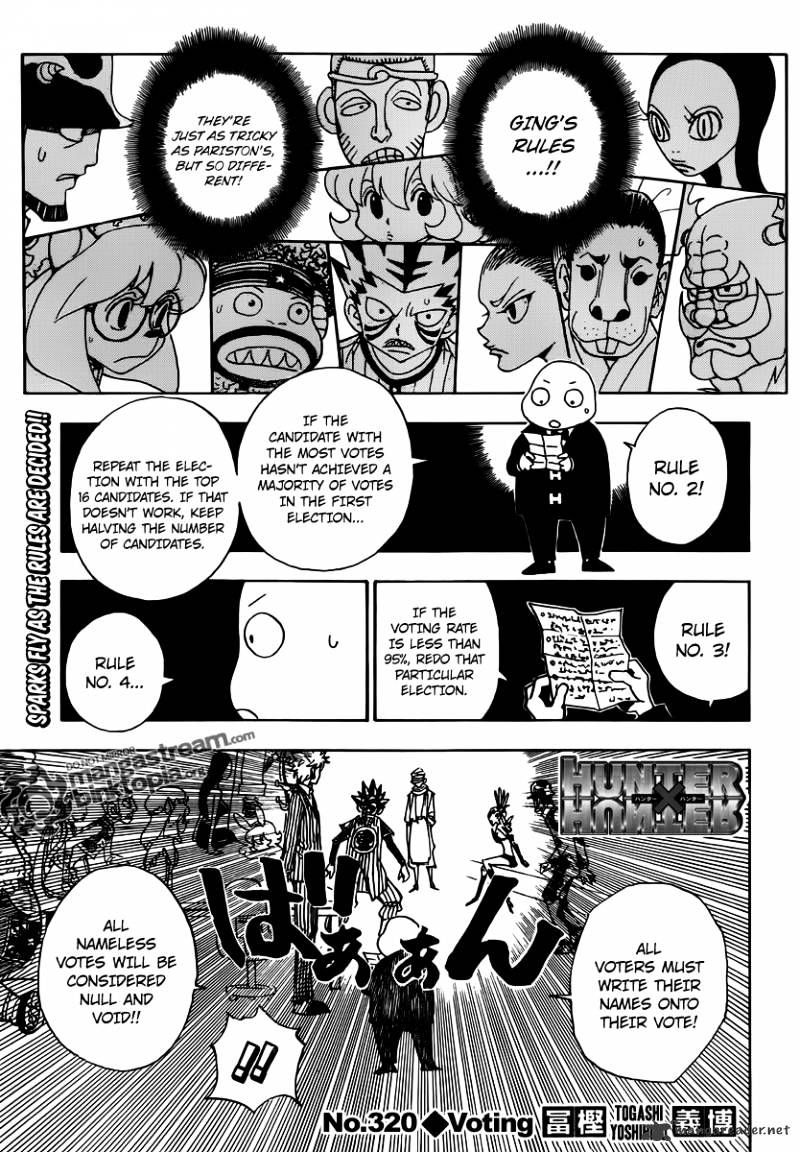 Hunter x Hunter, Chapter 320 image 01