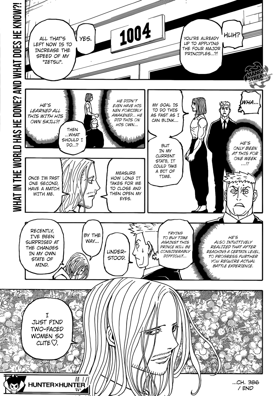 Hunter x Hunter, Chapter 386 image 20