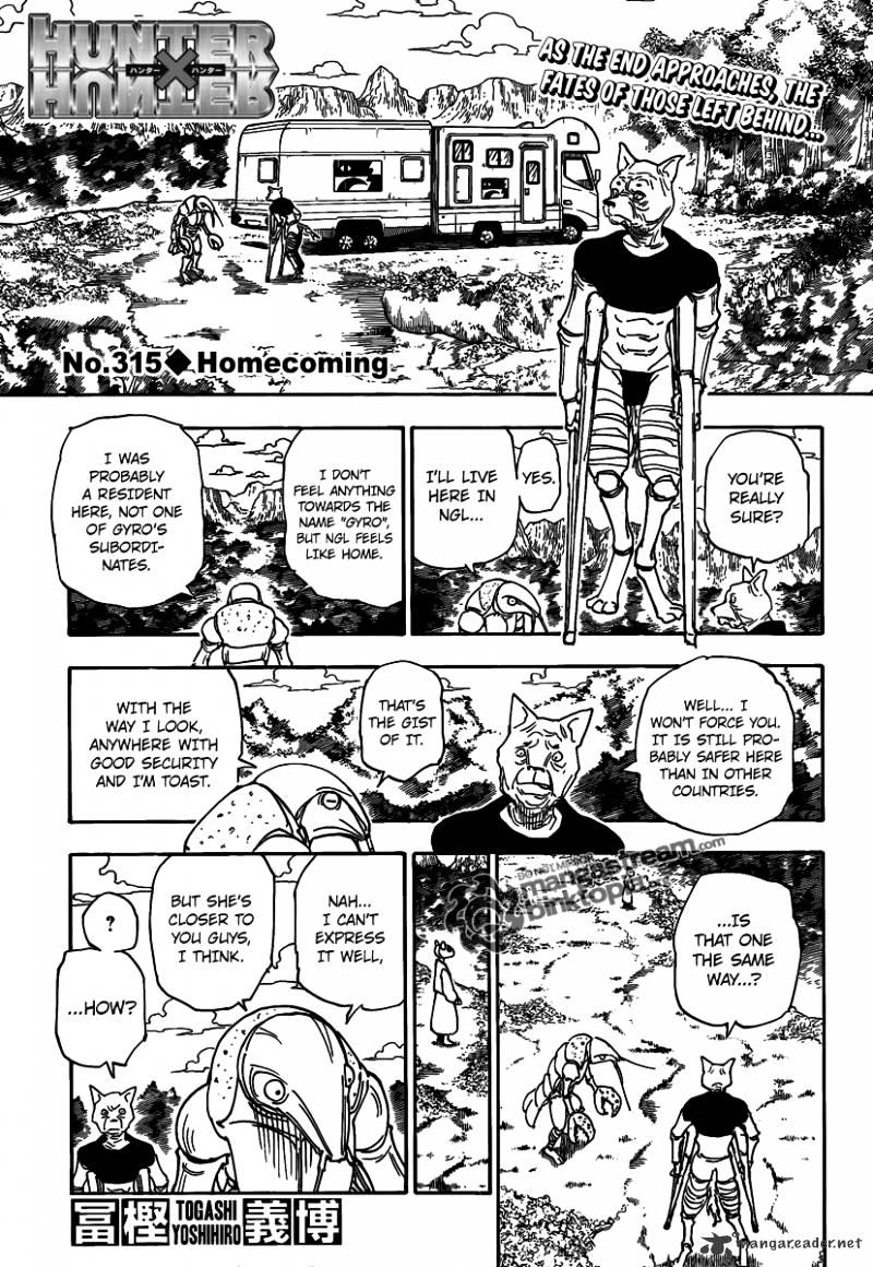 Hunter x Hunter, Chapter 315 image 01