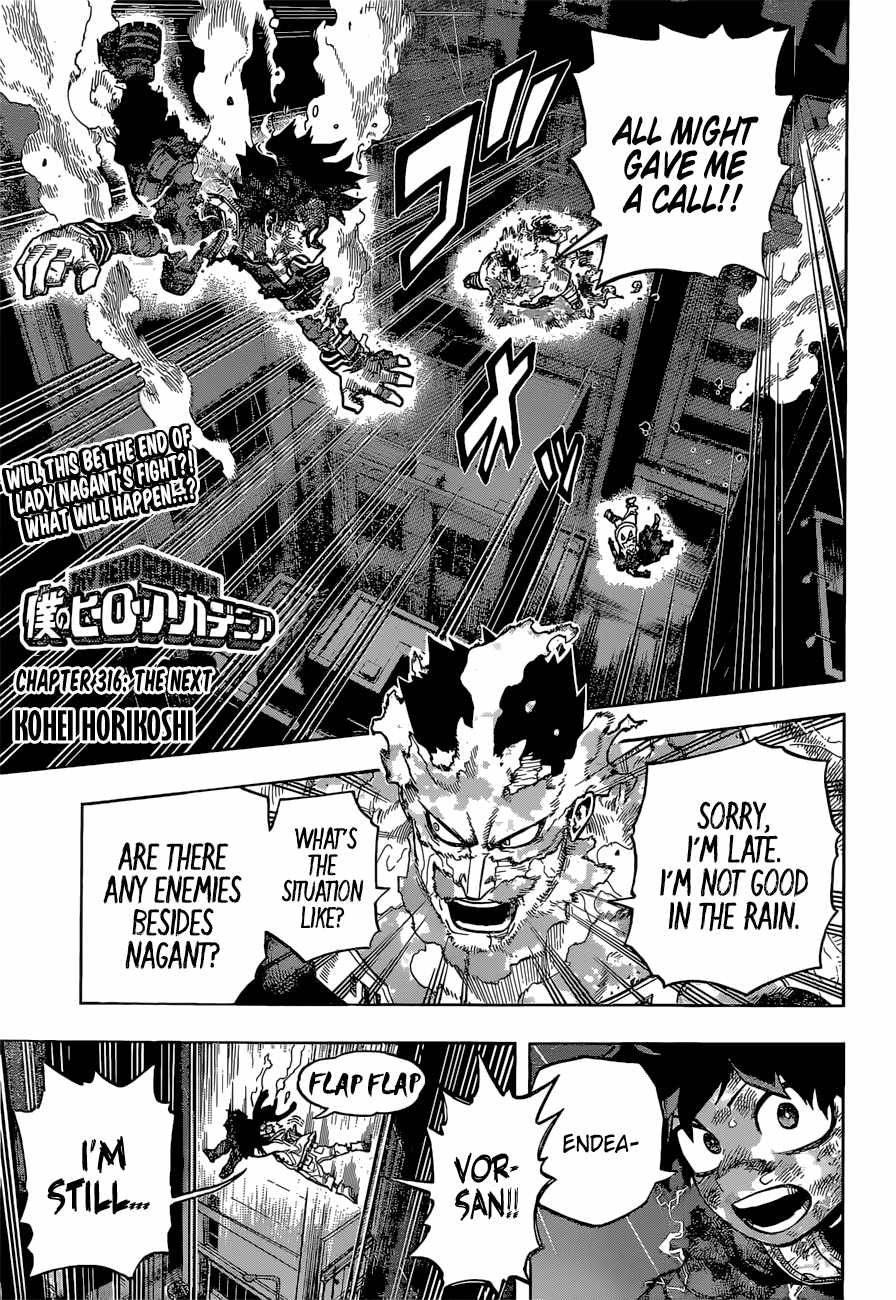 My Hero AcademiaMy Hero Academia, Chapter 316 image 01