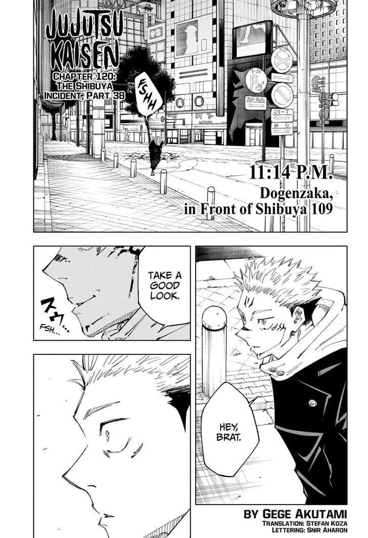 Jujutsu Kaisen, Chapter 120 image 01