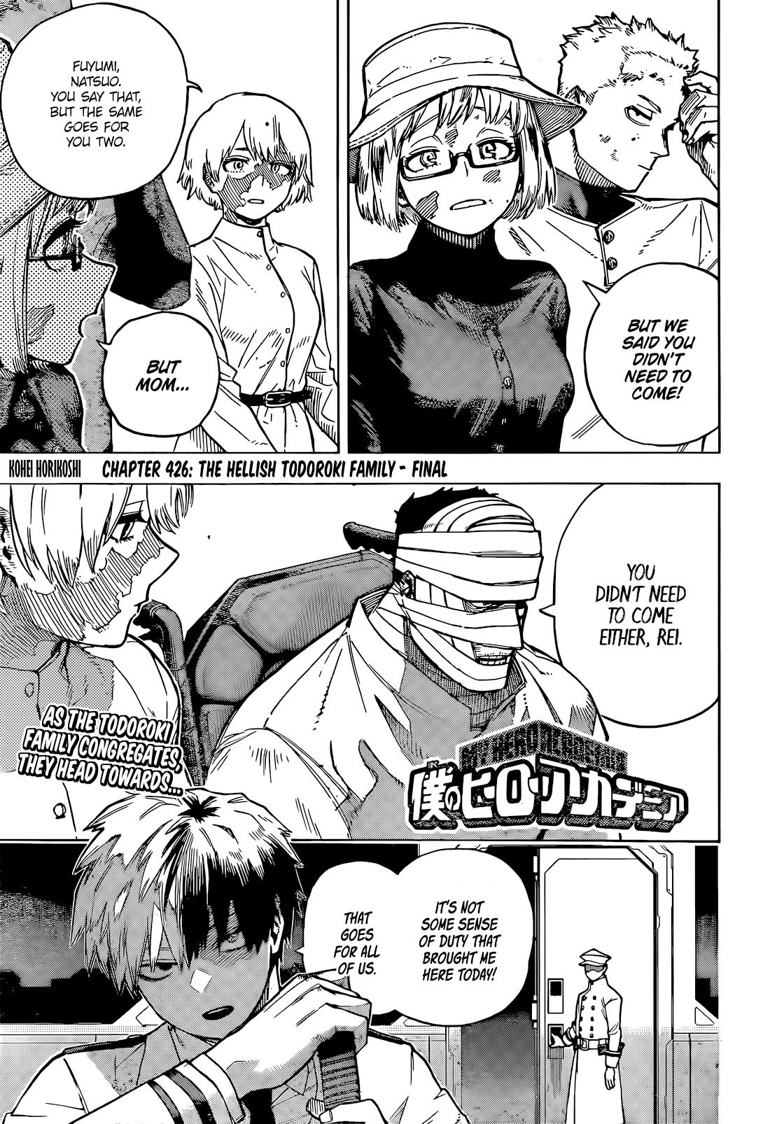 My Hero AcademiaMy Hero Academia, Chapter 426 image 01