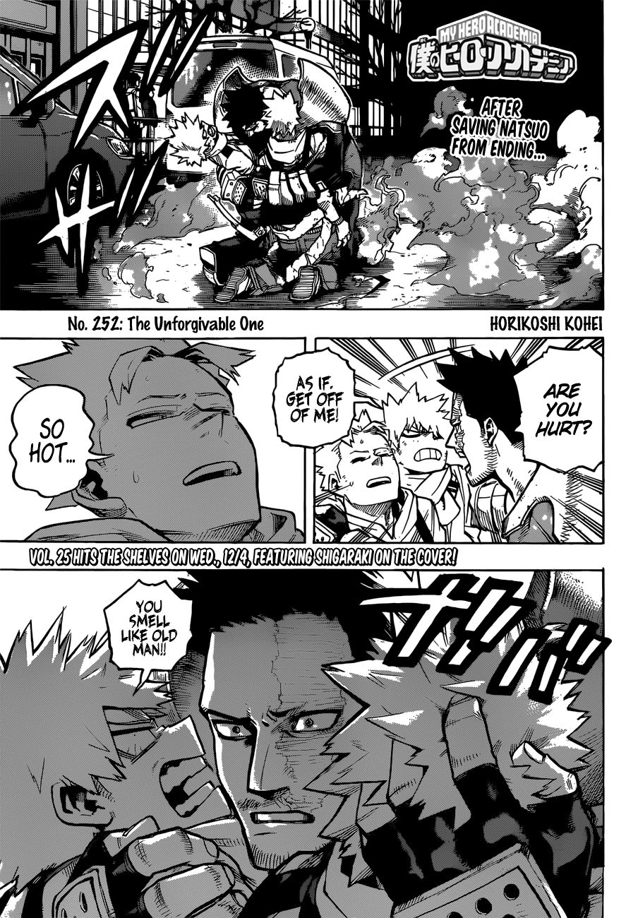 My Hero AcademiaMy Hero Academia, Chapter 252 image 01