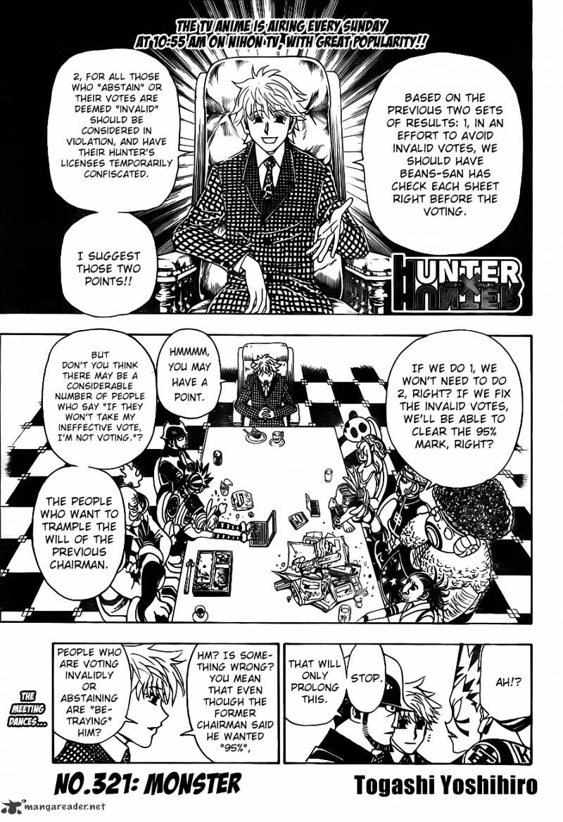 Hunter x Hunter, Chapter 321 image 01