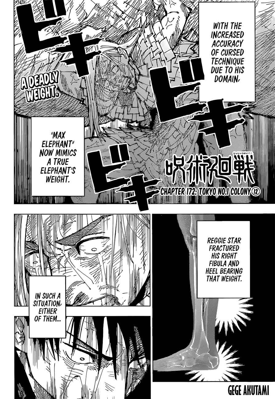 Jujutsu Kaisen, Chapter 172 image 02