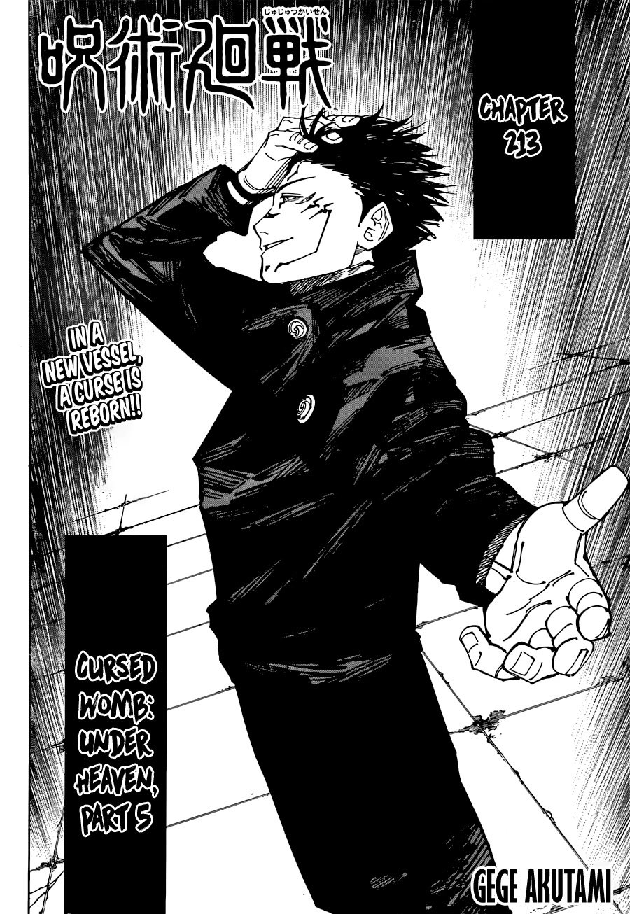 Jujutsu Kaisen, Chapter 213 image 03