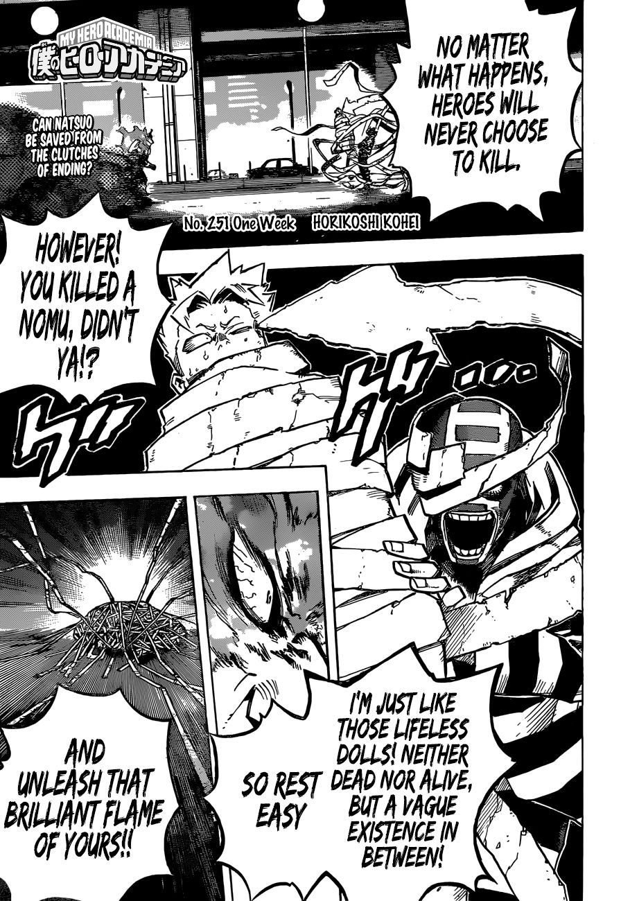 My Hero AcademiaMy Hero Academia, Chapter 251 image 01