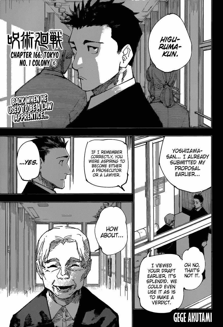 Jujutsu Kaisen, Chapter 166 image 01